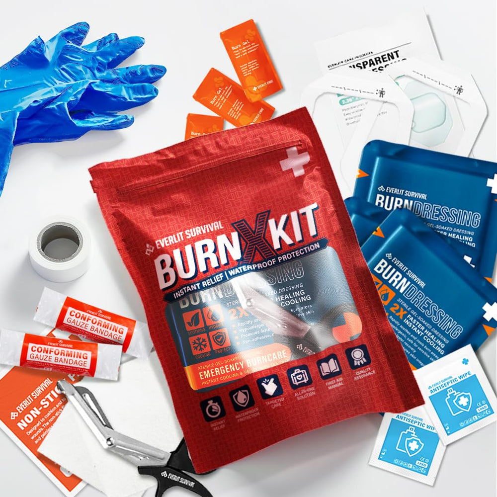 EVERLIT Burn Gel packets delivering immediate cooling relief for minor burns