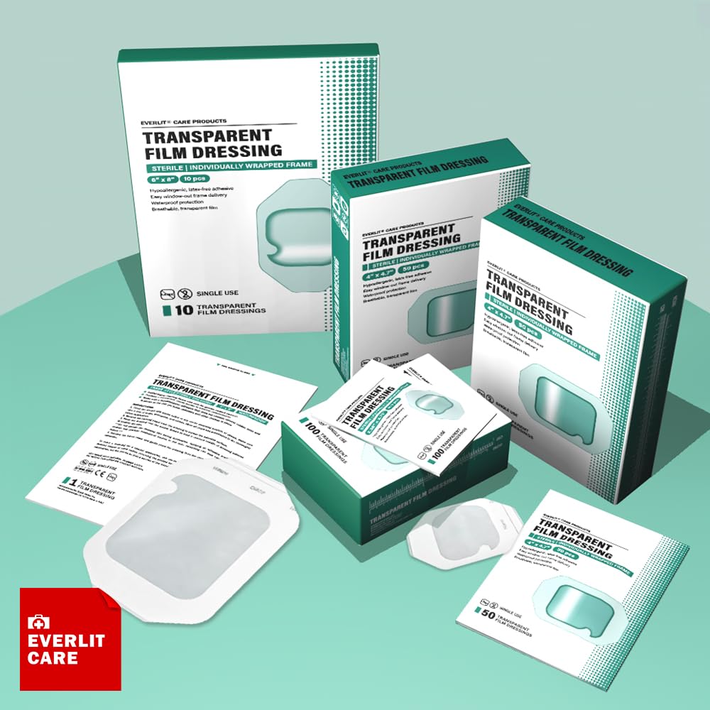 Everlit Care continuous visibility enables wound monitoring without removing the patch.