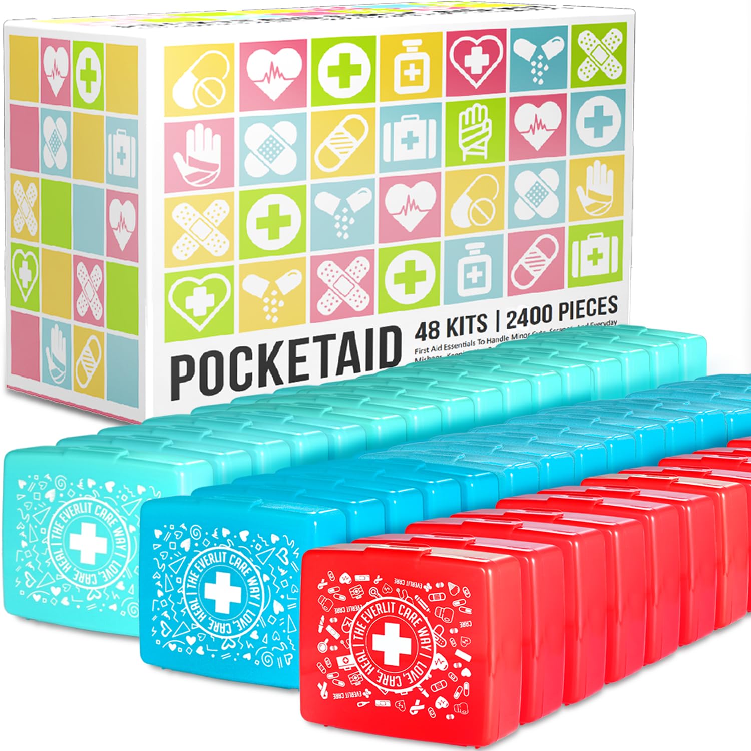 EVERLIT PocketAid compact case ready for travel and quick access
