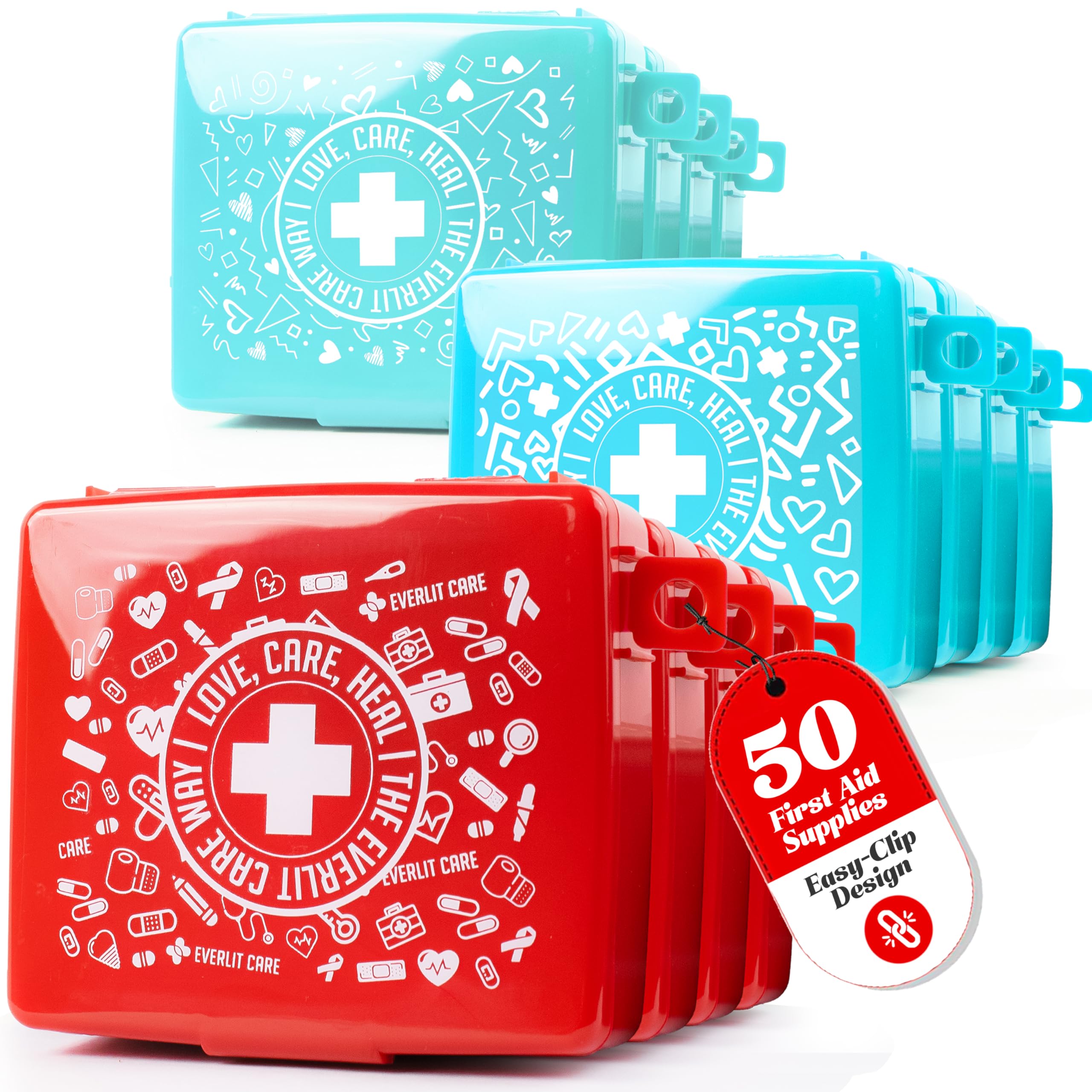 EVERLIT CARE Pocket-Aid compact hard-shell case ready for travel.