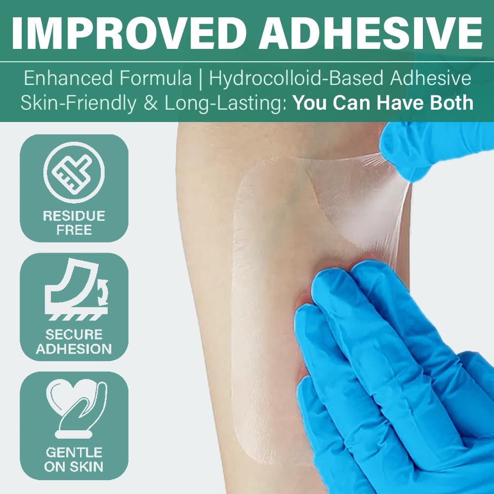 Everlit Care waterproof sterile dressing forming a barrier against moisture and contaminants.