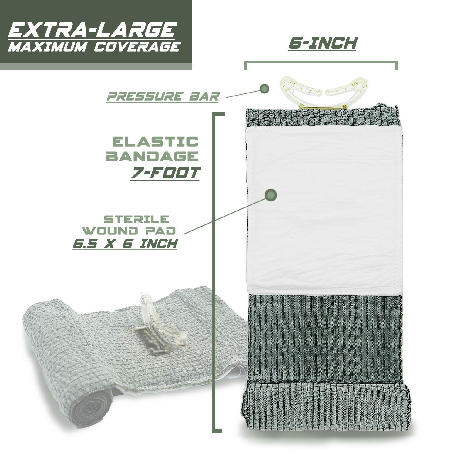 Everlit emergency bandage sealed packaging ensures sterility and long shelf life.