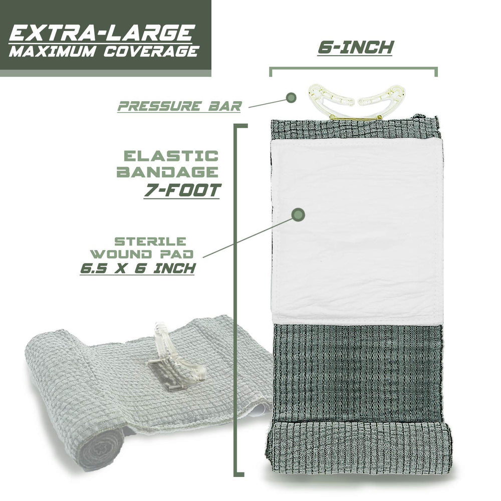 Everlit emergency bandage sealed packaging ensures sterility and long shelf life.