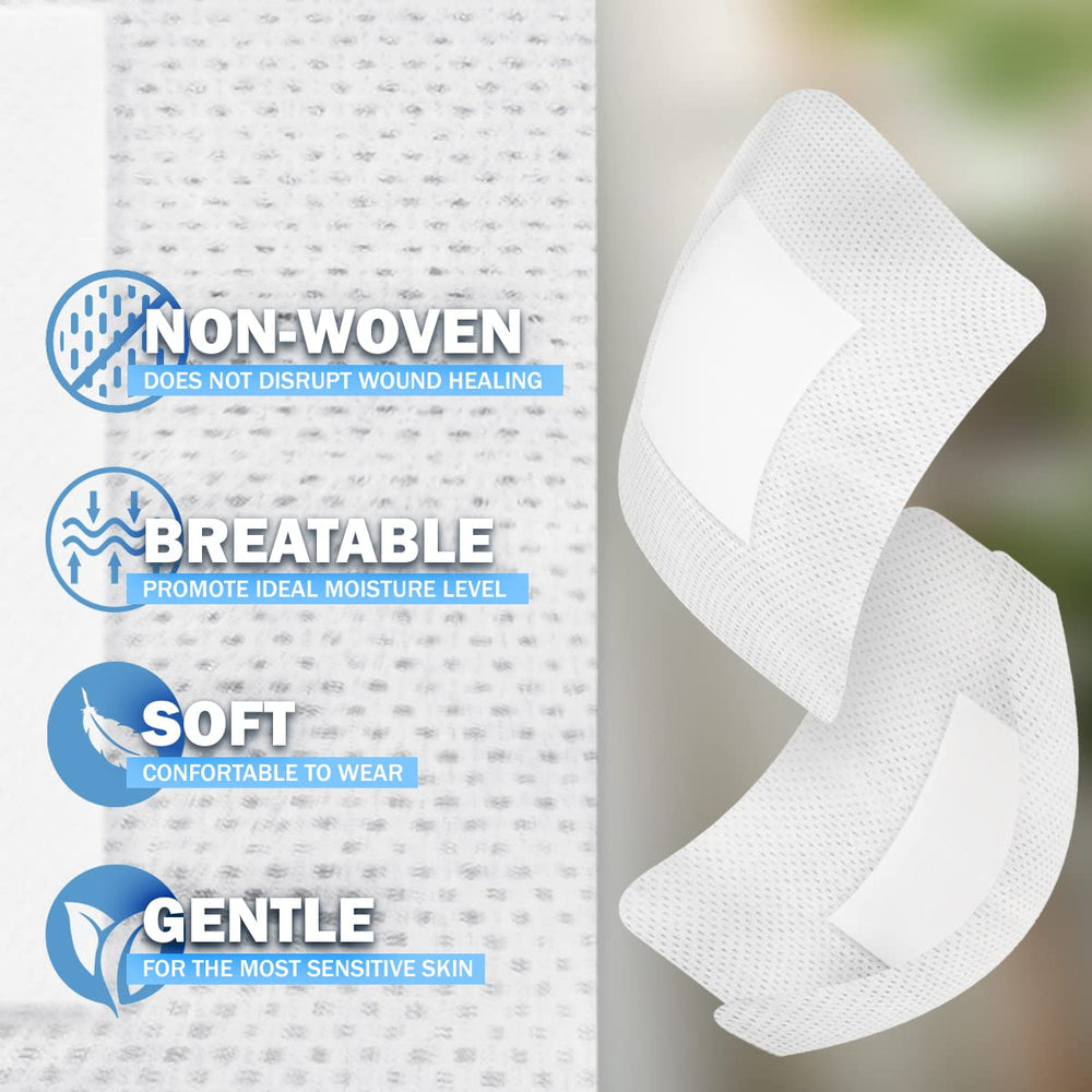 EVERLIT Island Dressing latex-free border emphasizing skin-friendly protection and comfortable wear.