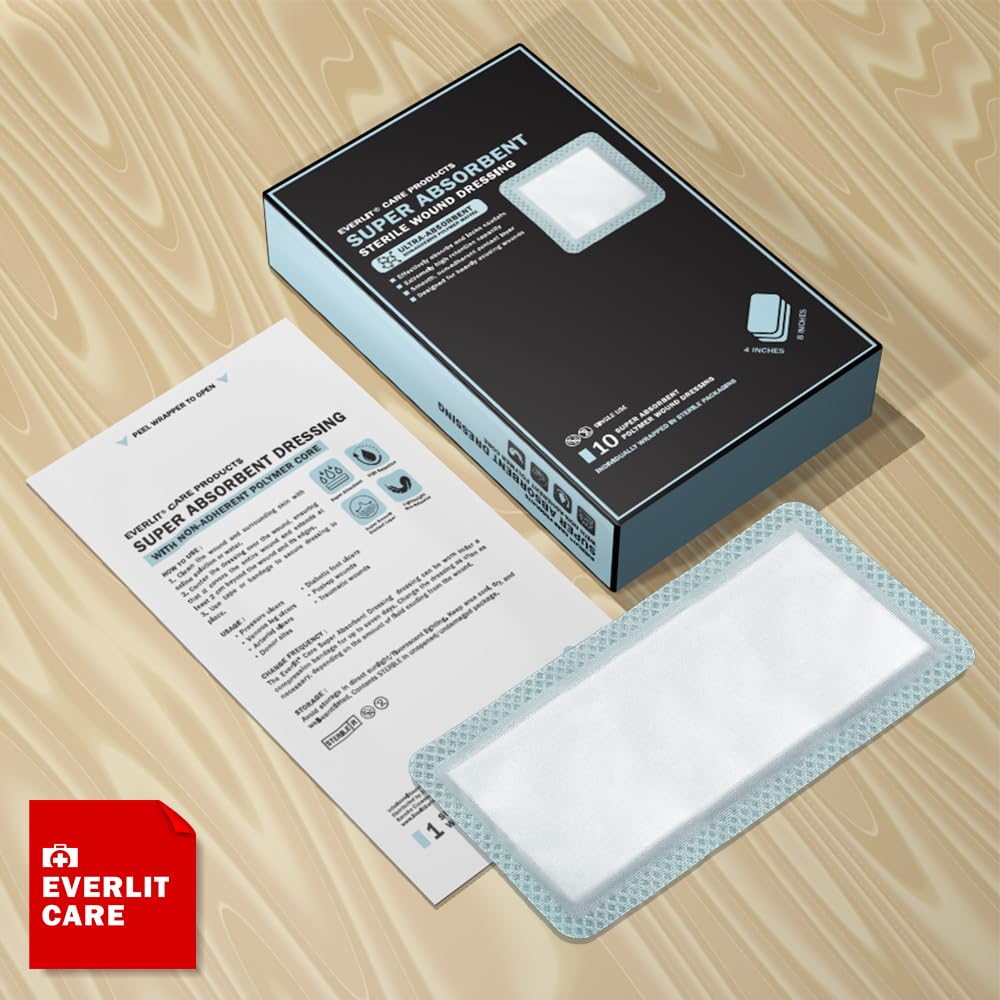 EVERLIT large non-adhesive dressing protects surrounding skin during dressing changes
