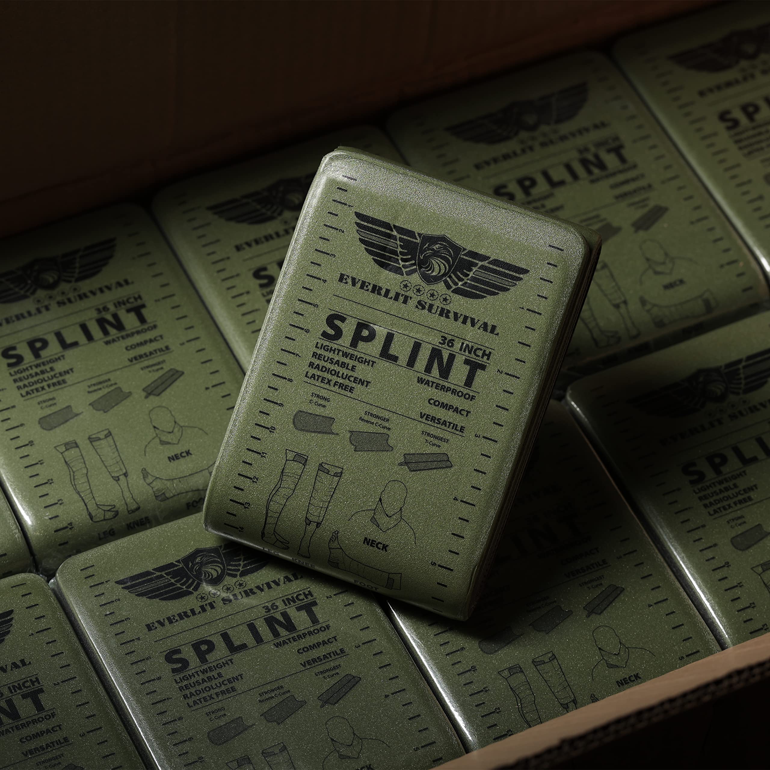 EVERLIT Survival 36-Inch Splint ready for quick access in emergencies with compact storage.