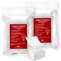 Everlit 2 Pack Z-Folded Compressed Sterile Gauze 4.5 x 4.1 in, 6-Ply White Cotton – First Aid Kit Essential