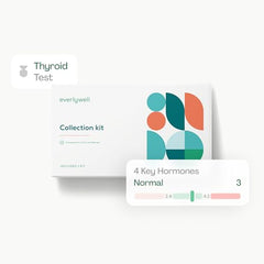Everlywell thyroid test at-home collection showing easy finger-prick blood sampling.