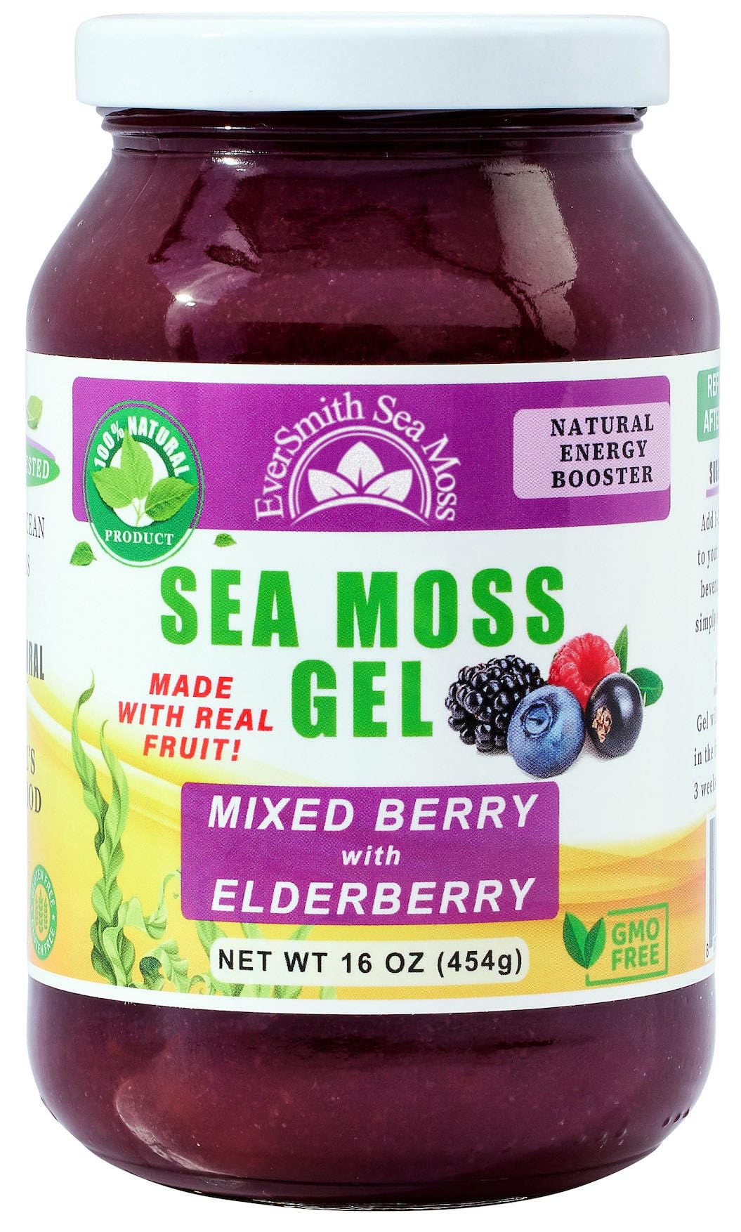 EverSmith Organics sea moss gel in fridge ready to thaw and enjoy