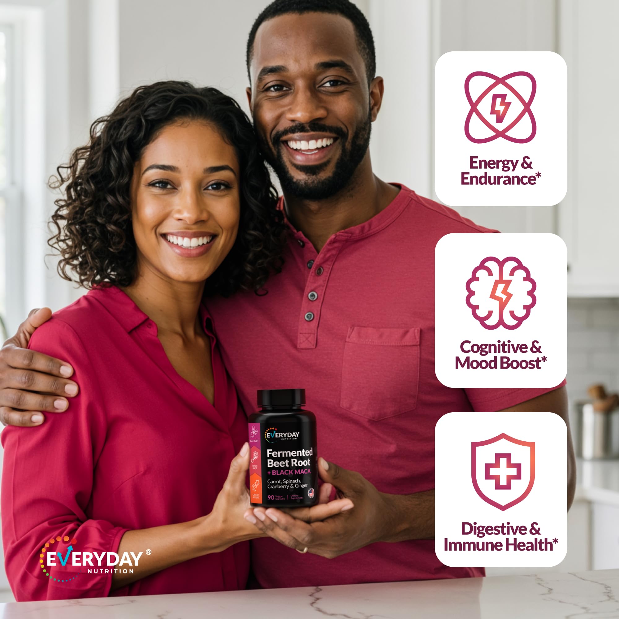 EVERYDAY NUTRITION Veggie capsules pour demonstrates convenient daily supplementation.