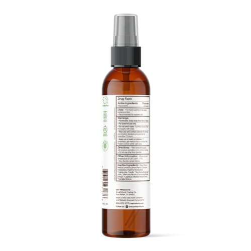 Everyone Coconut & Lemon sanitizer spray mist dispenses evenly for on-the-go use.