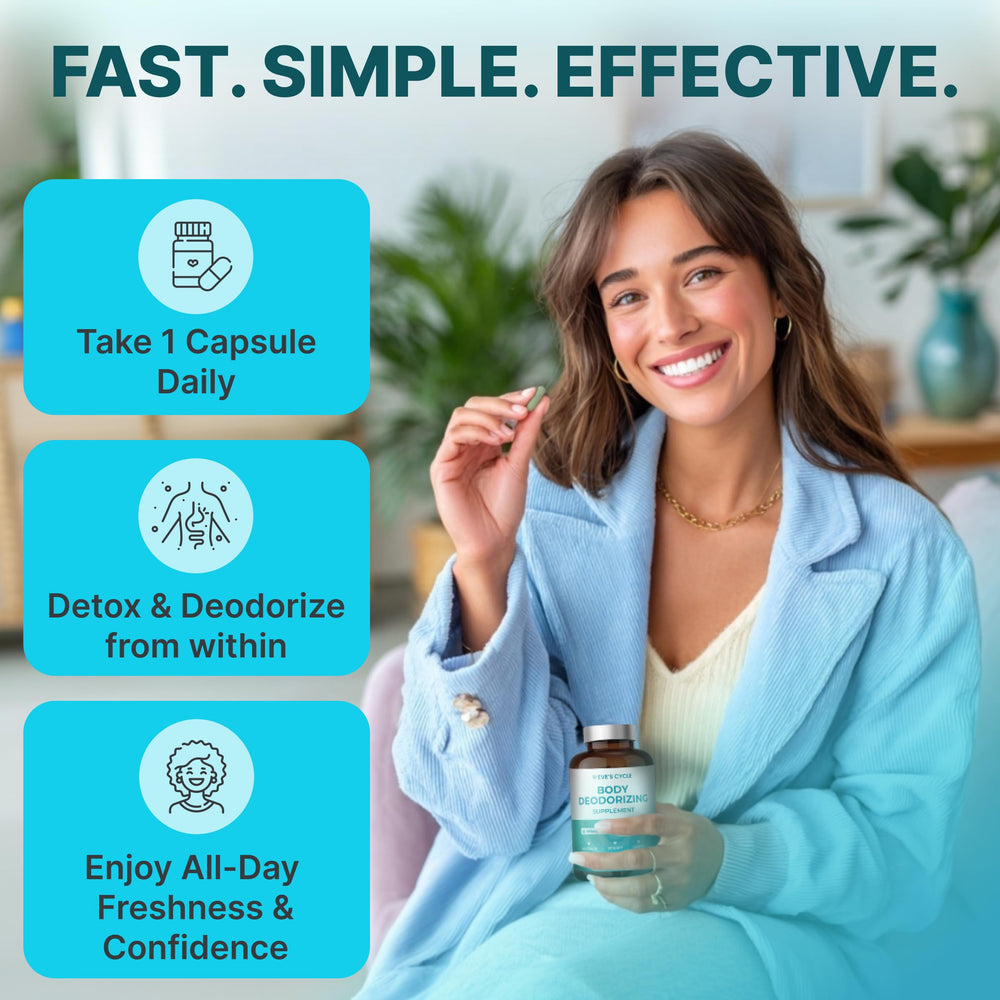 Daily dose capsule from Eve's Cycle for consistent use.