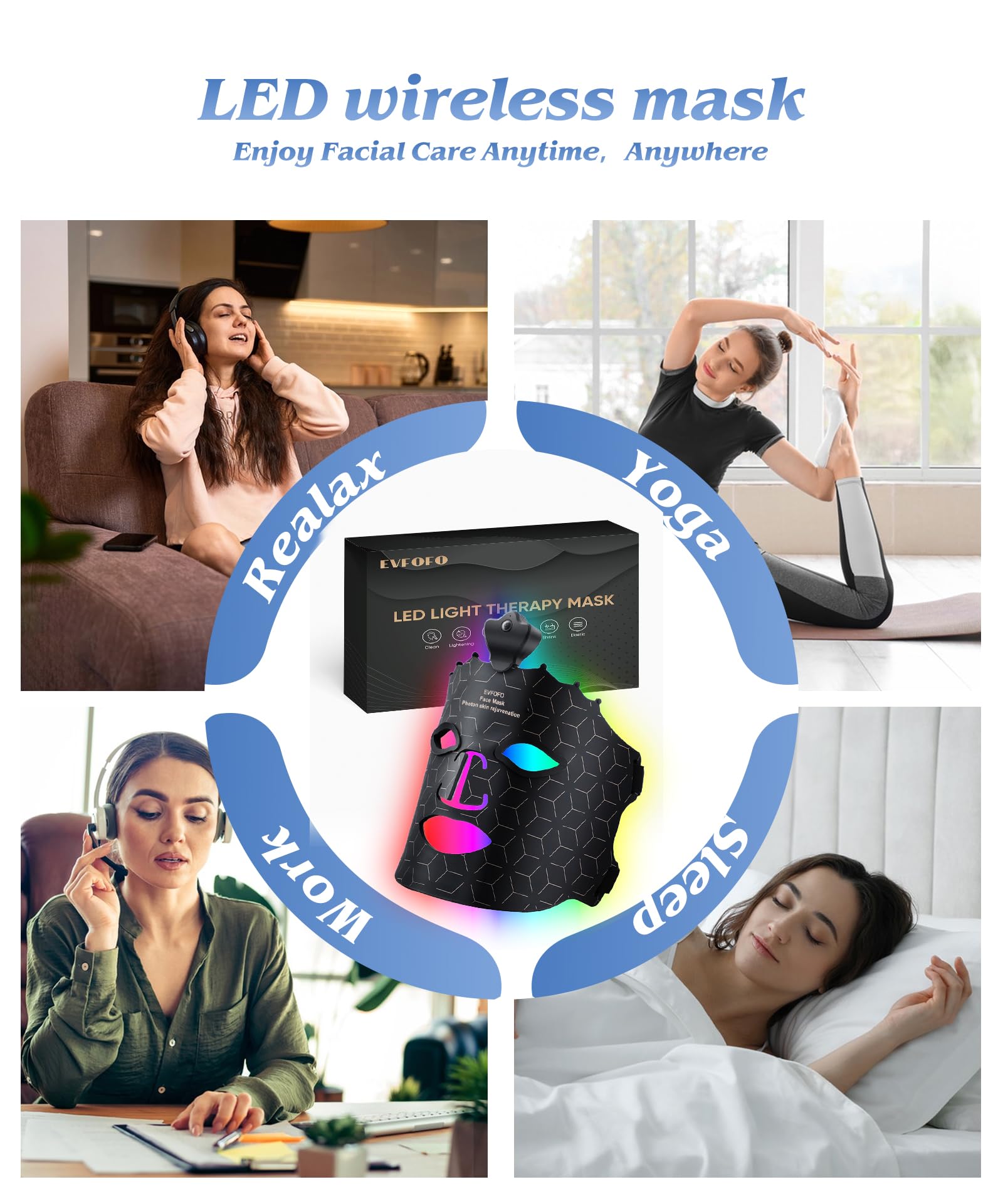 EVFOFO battery-operated mask delivers up to two hours of cordless use.