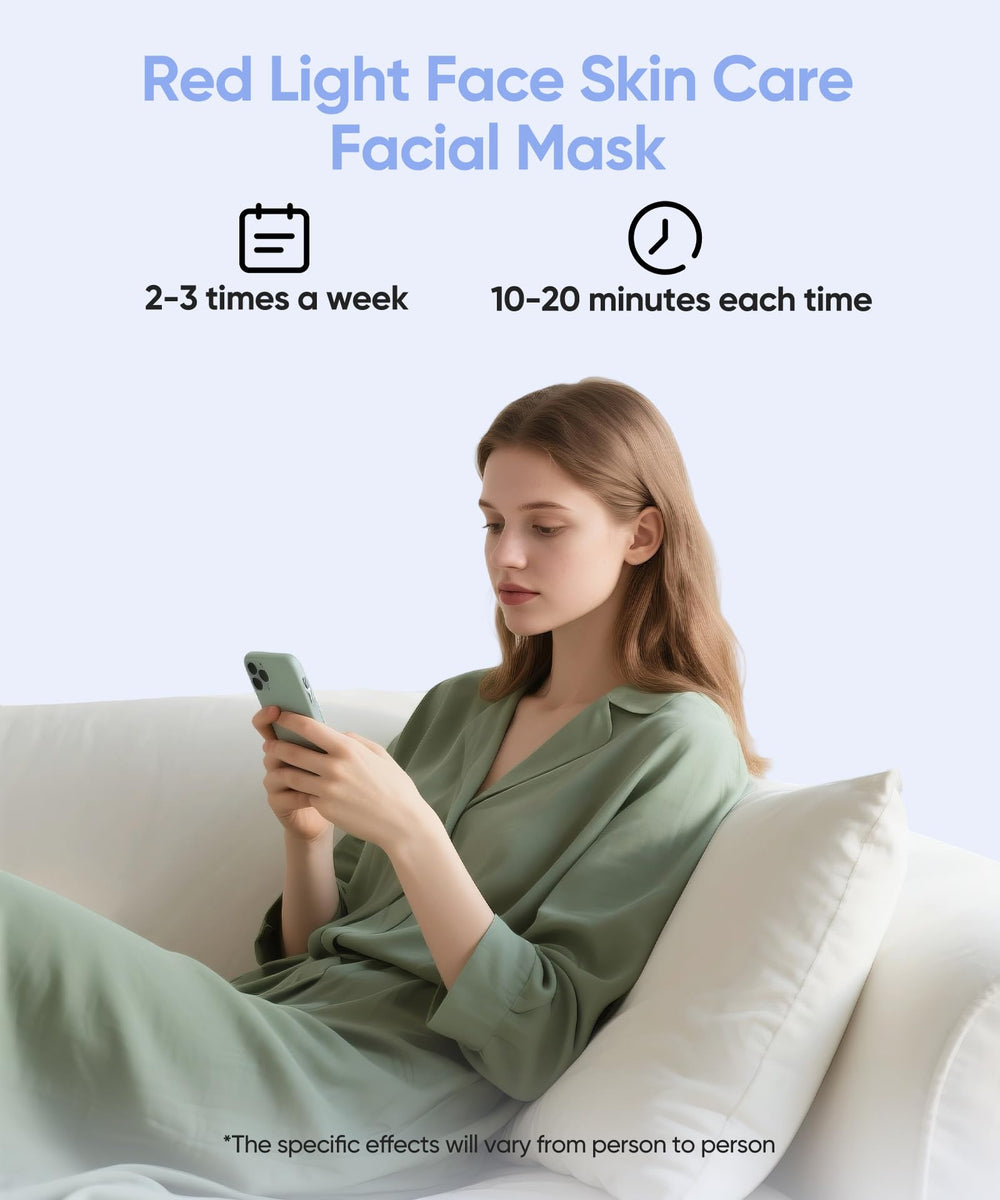 EVFOFO LED Face Mask fits into home skincare routines with 20–30 minute sessions.