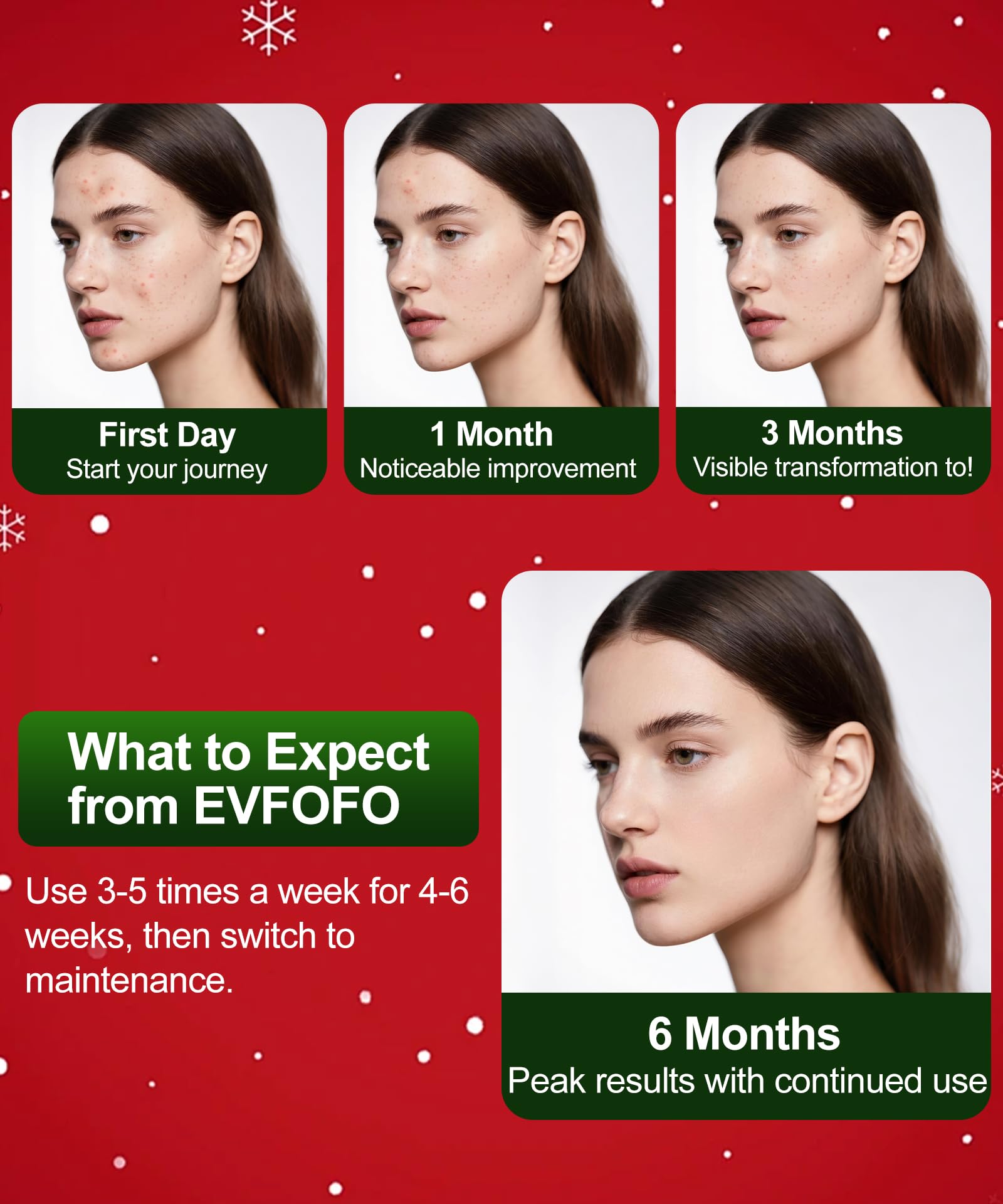 EVFOFO red light facial mask control panel for easy mode switching