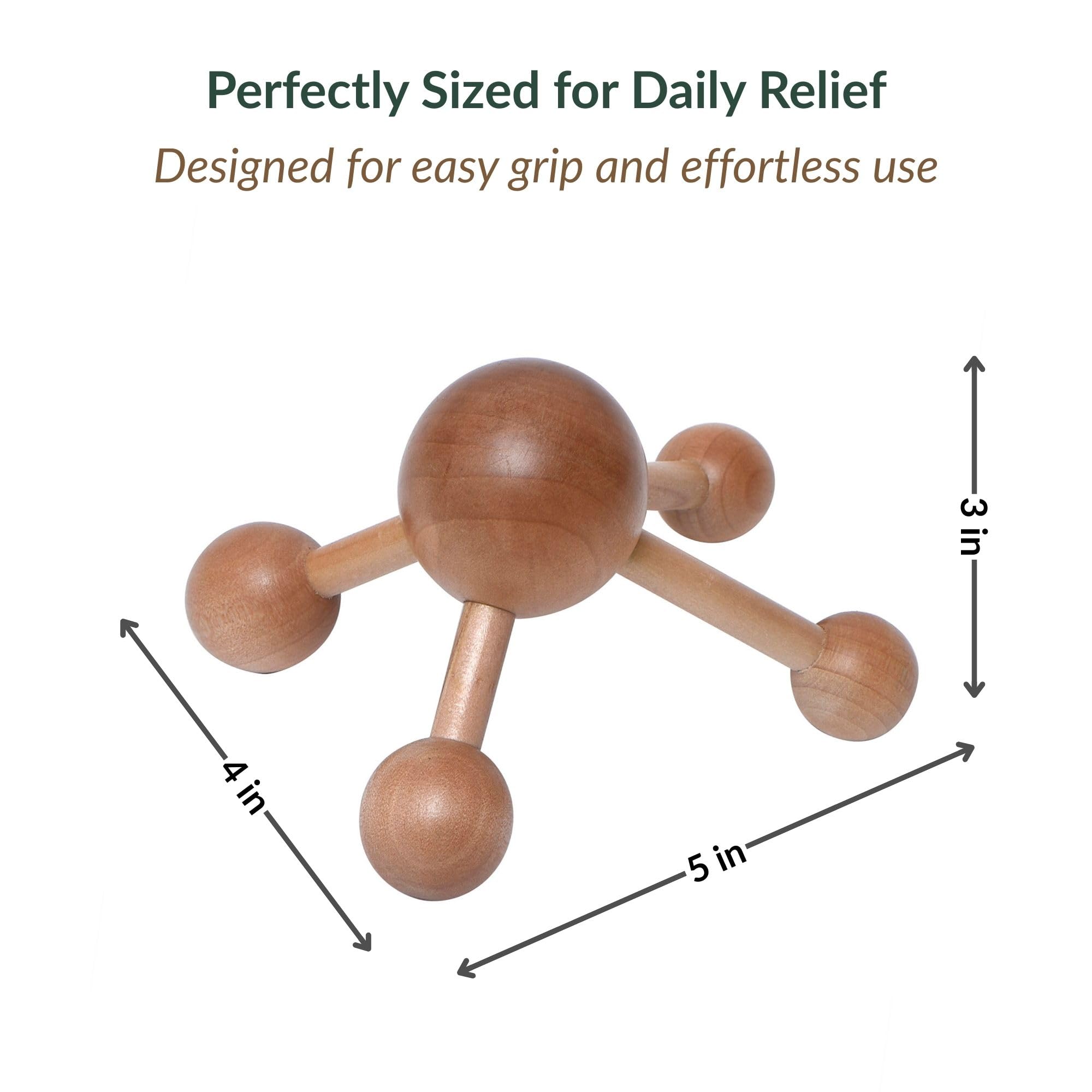 EVIDECO bola de madera Mr Happy para masaje cómodo.