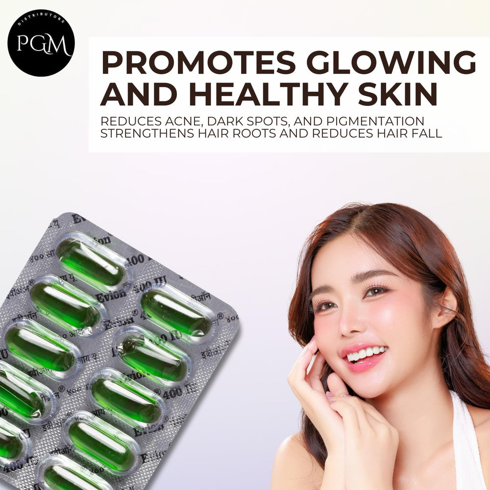 Evion nail cuticle care with vitamin E soft gel for healthier nails.