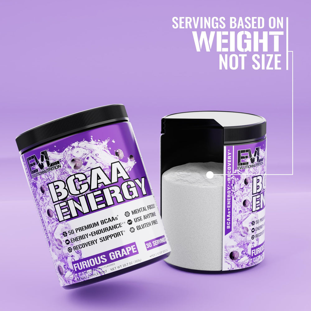 EVL BCAA Energy label detail highlights clean ingredients and testing