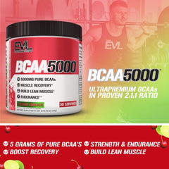 EVL BCAAs Cherry Limeade pre-workout serve, stim-free energy option.