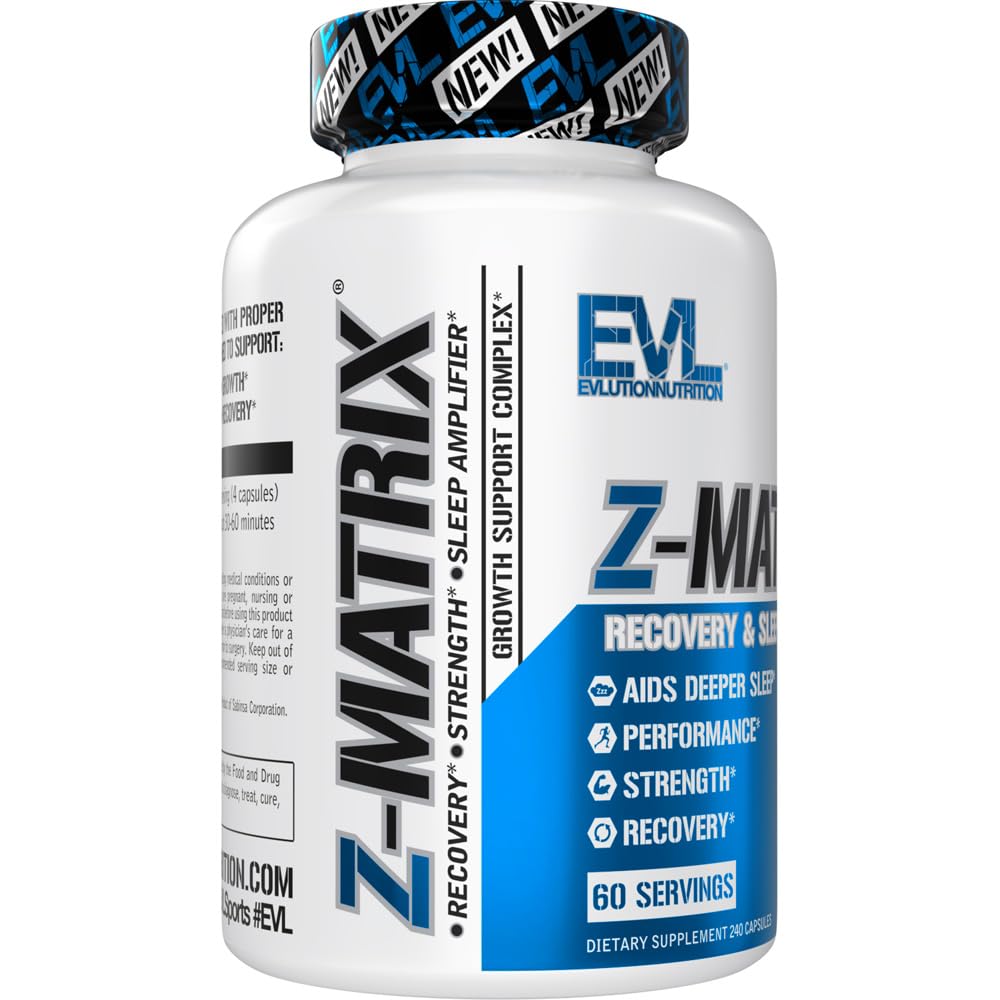 EVL Post Workout Recovery packaging shows cGMP quality and zinc magnesium blend