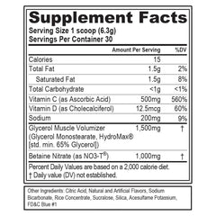 EVL PumpMode blue raz scoop ready for workout fueling