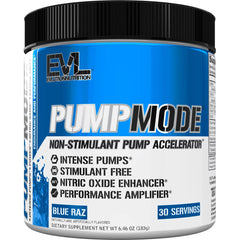EVL PumpMode nitric oxide bottle highlighting potential endurance and pumps