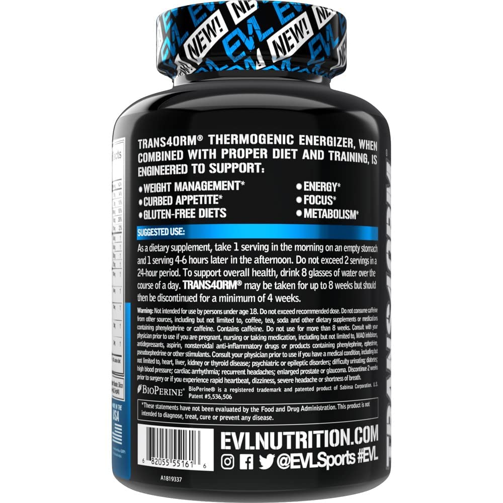 EVL Trans4orm B vitamin boost close-up for energy and clarity.