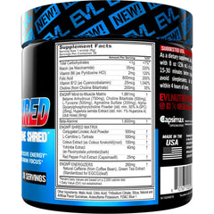 EVL ENGN Shred scoop boosts energy and endurance for intense training sessions.