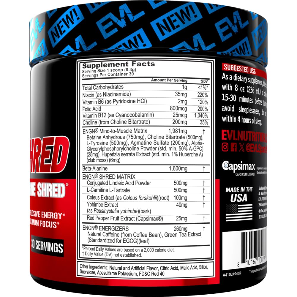 EVL Ultimate Pre Workout Powder mixing glass ready for focus-enhanced training.