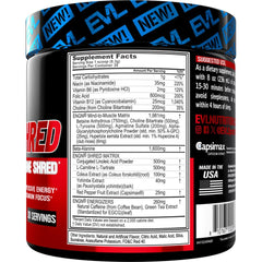 EVL Ultimate Pre Workout Powder mixing glass ready for focus-enhanced training.