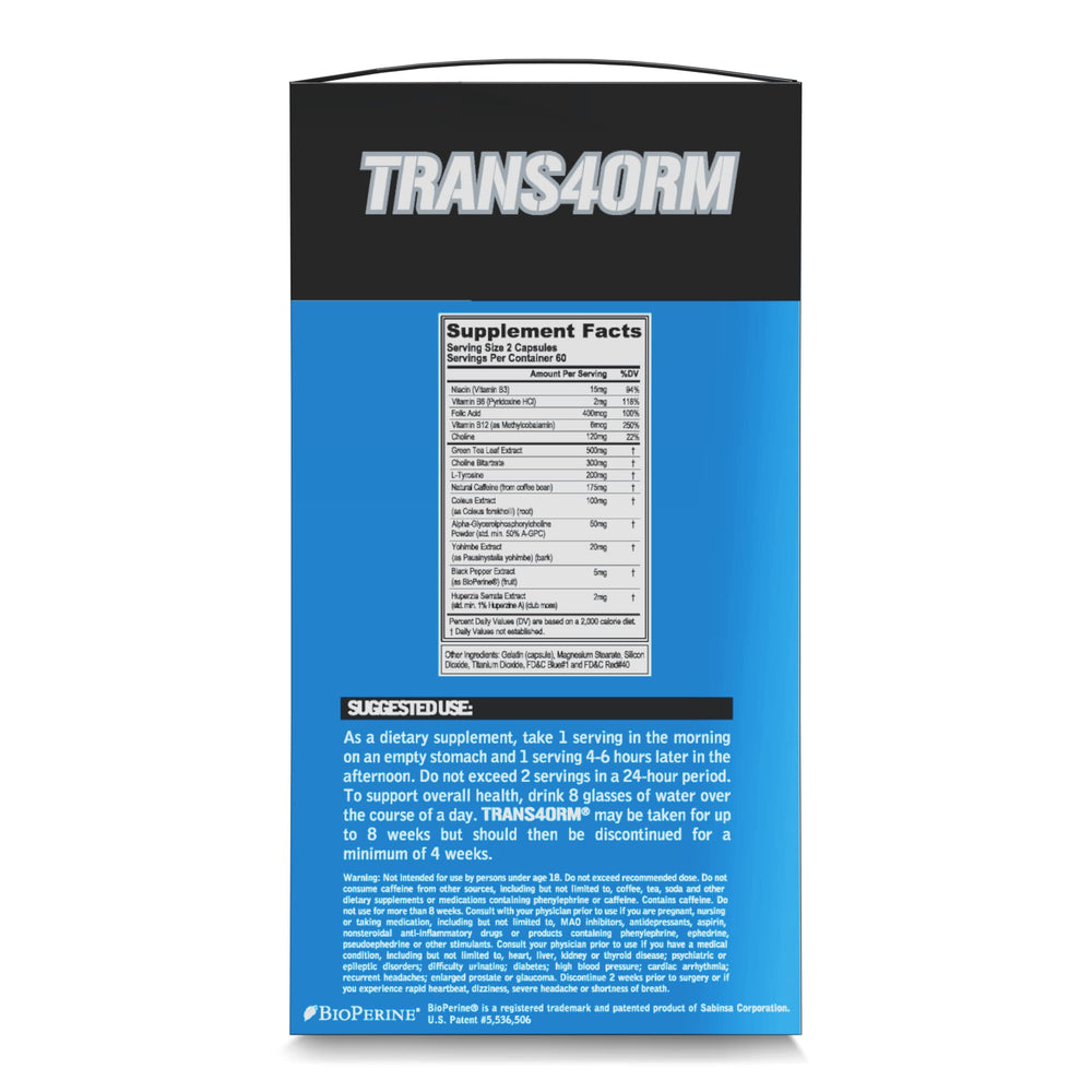 EVL ingredients overview shows CLA, Carnitine, Green Coffee, Garcinia Cambogia in a clear formula.