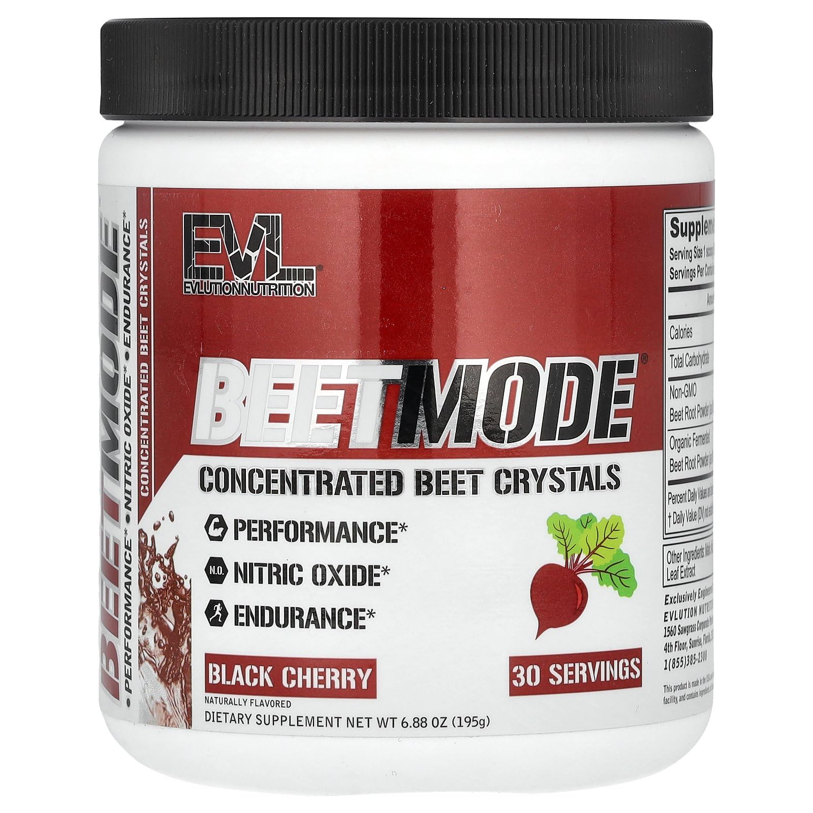 Glass of prepared BeetMode shake ready for sipping during training
