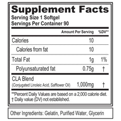 Close-up of Evlution CLA capsules for daily fat metabolism support.