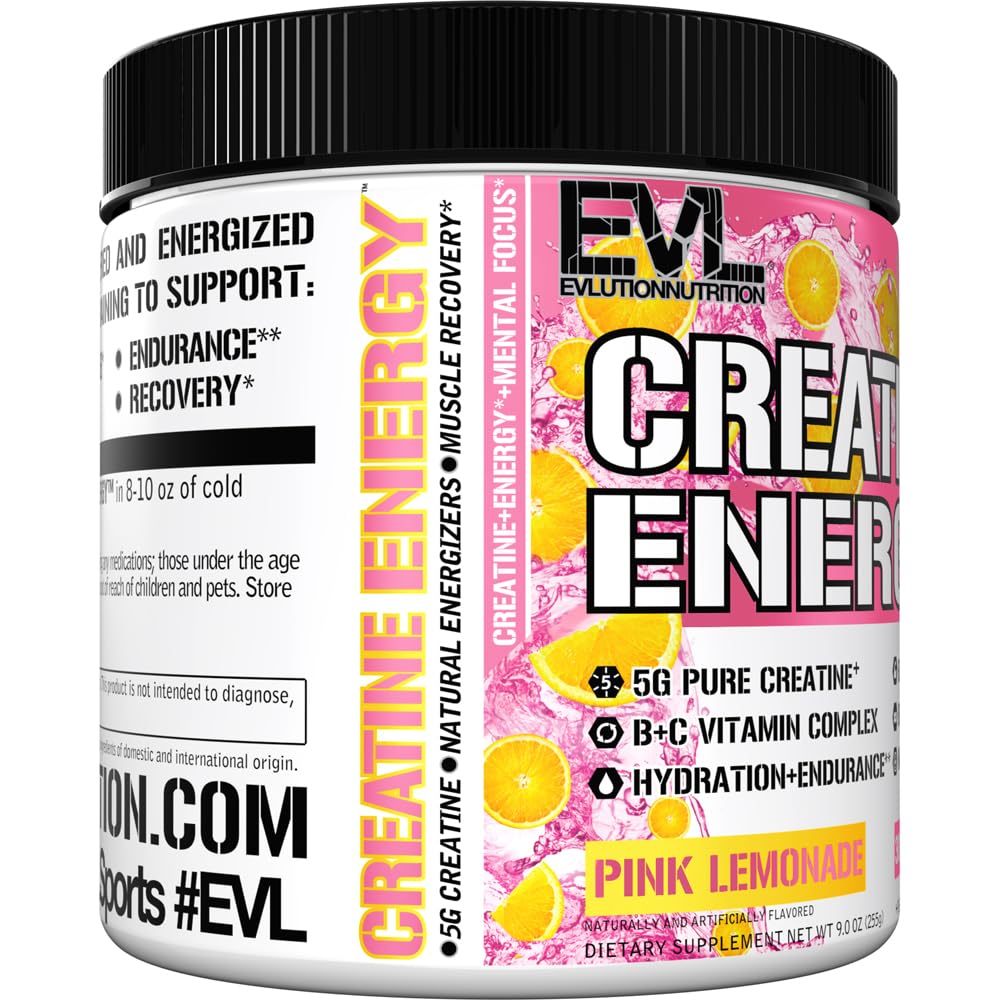 Mixing bottle with Evlution Creatine Energy for on-the-go hydration.