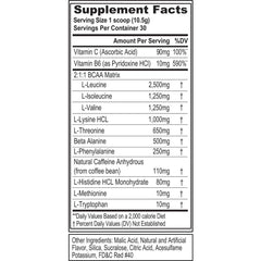 EVLUTION EAA Energy Watermelon Splash scoop emphasizes convenient amino acid fueling.