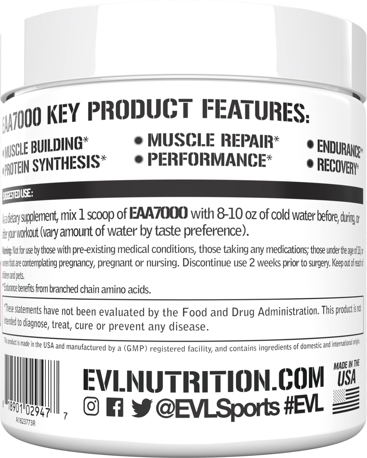 EVLUTION EAA7000 pink lemonade mixed in a glass showing refreshing energy and recovery beverage