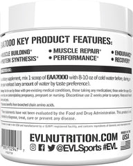 EVLUTION EAA7000 pink lemonade mixed in a glass showing refreshing energy and recovery beverage