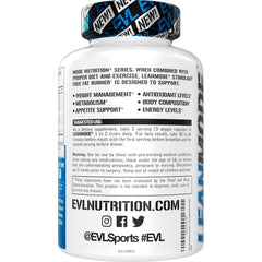 EVL LeanMode capsules close-up showing smooth coating and compact size