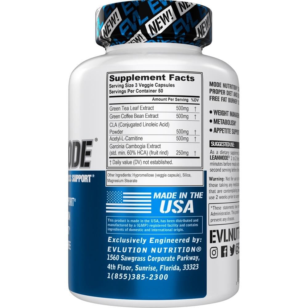 EVL LeanMode capsules arranged neatly for daily use.