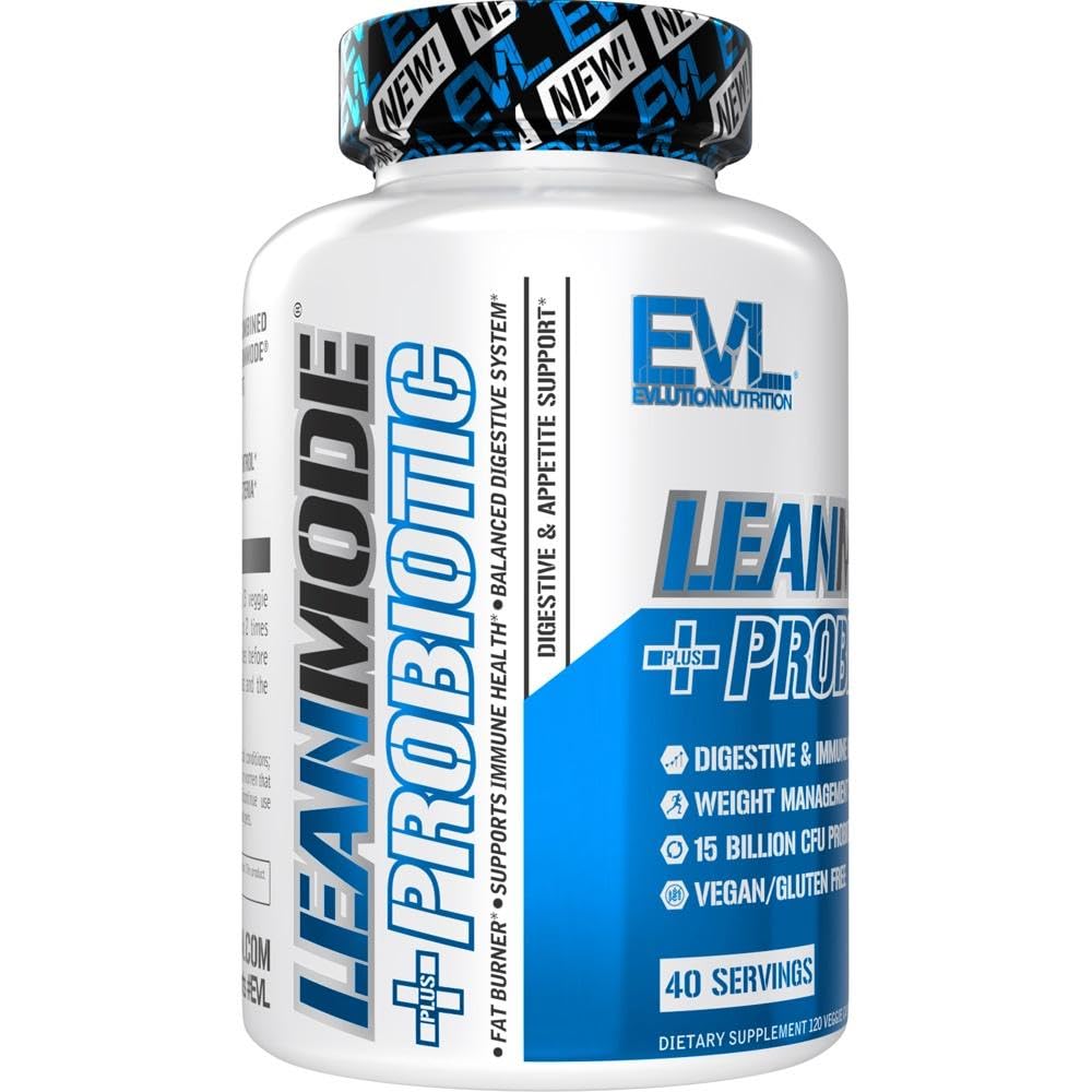 EVLUTION LeanMode packaging with ingredients emphasizes lactobacillus for digestion