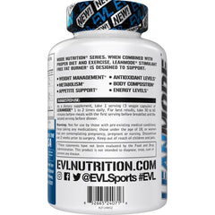 Packaging shot showing the EVL LeanMode bottle with outer box.