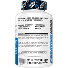 Evlution 1000mg capsules after workout setup highlights faster post-exercise recovery