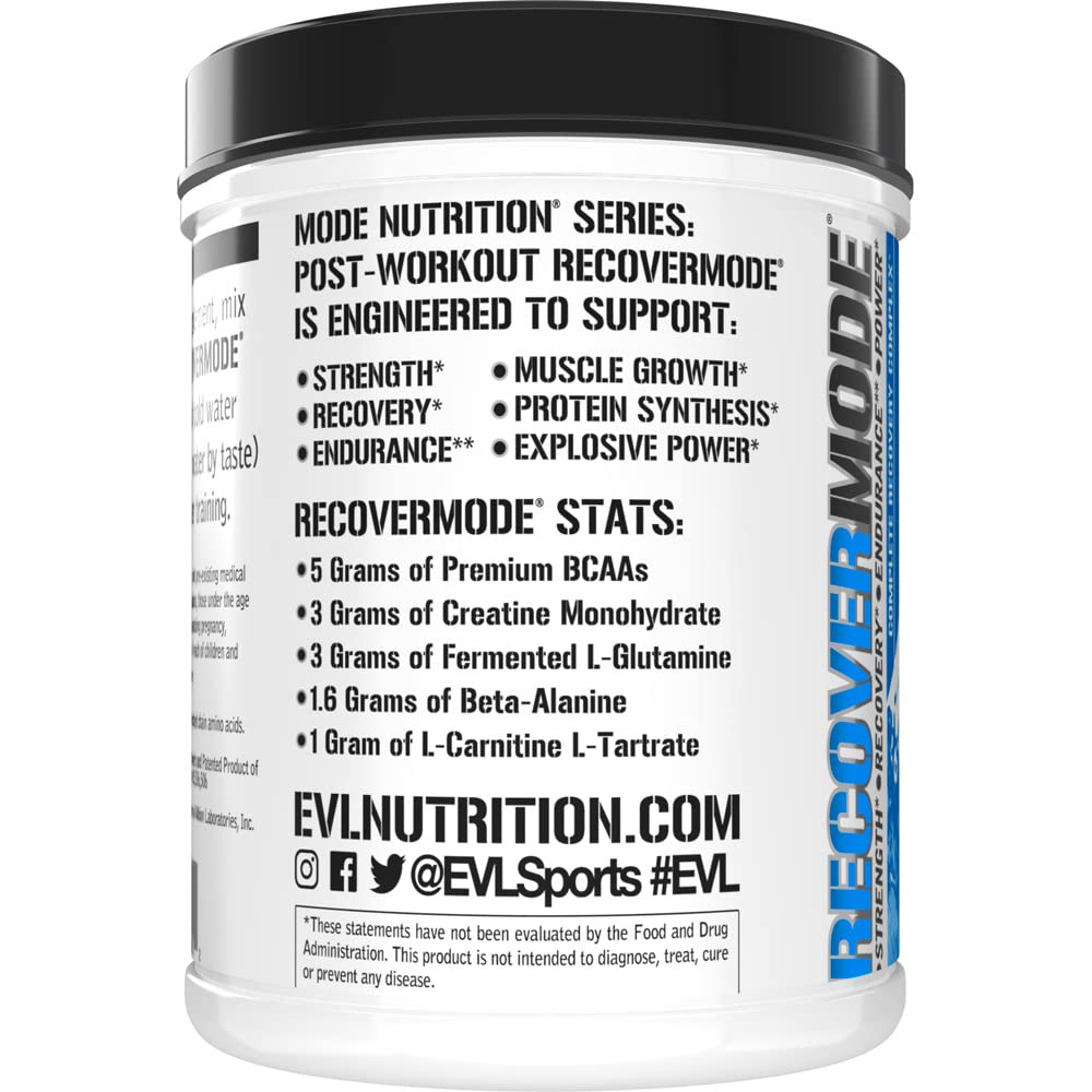 Glass of prepared Recover Mode with shaker, appetizing blue raz color.