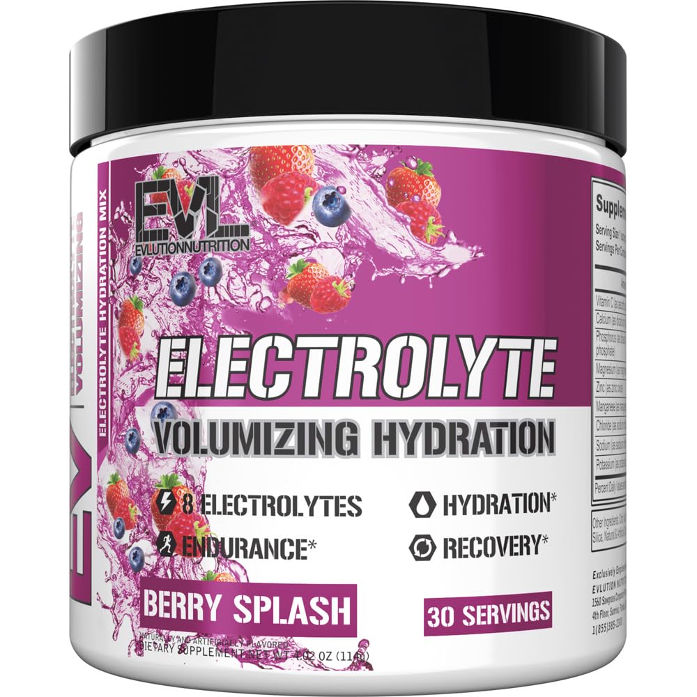 Evlution Ultimate Electrolytes berry splash tub for quick hydration