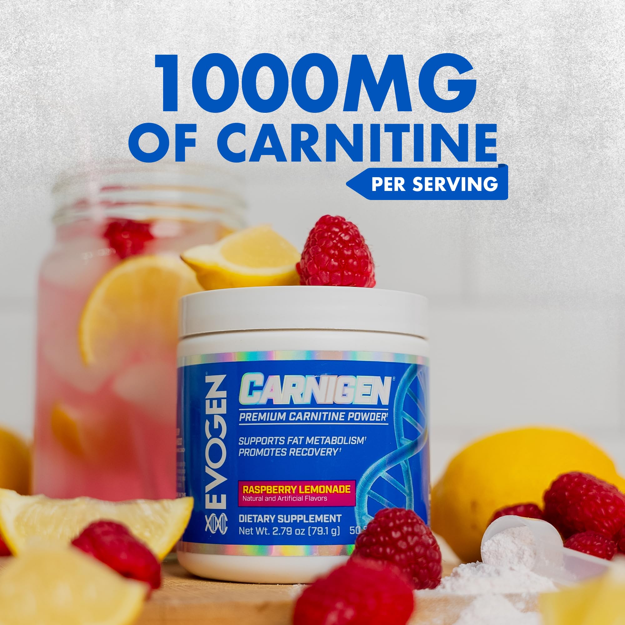 Evogen Carnigen bioperine absorption text indicates enhanced nutrient uptake