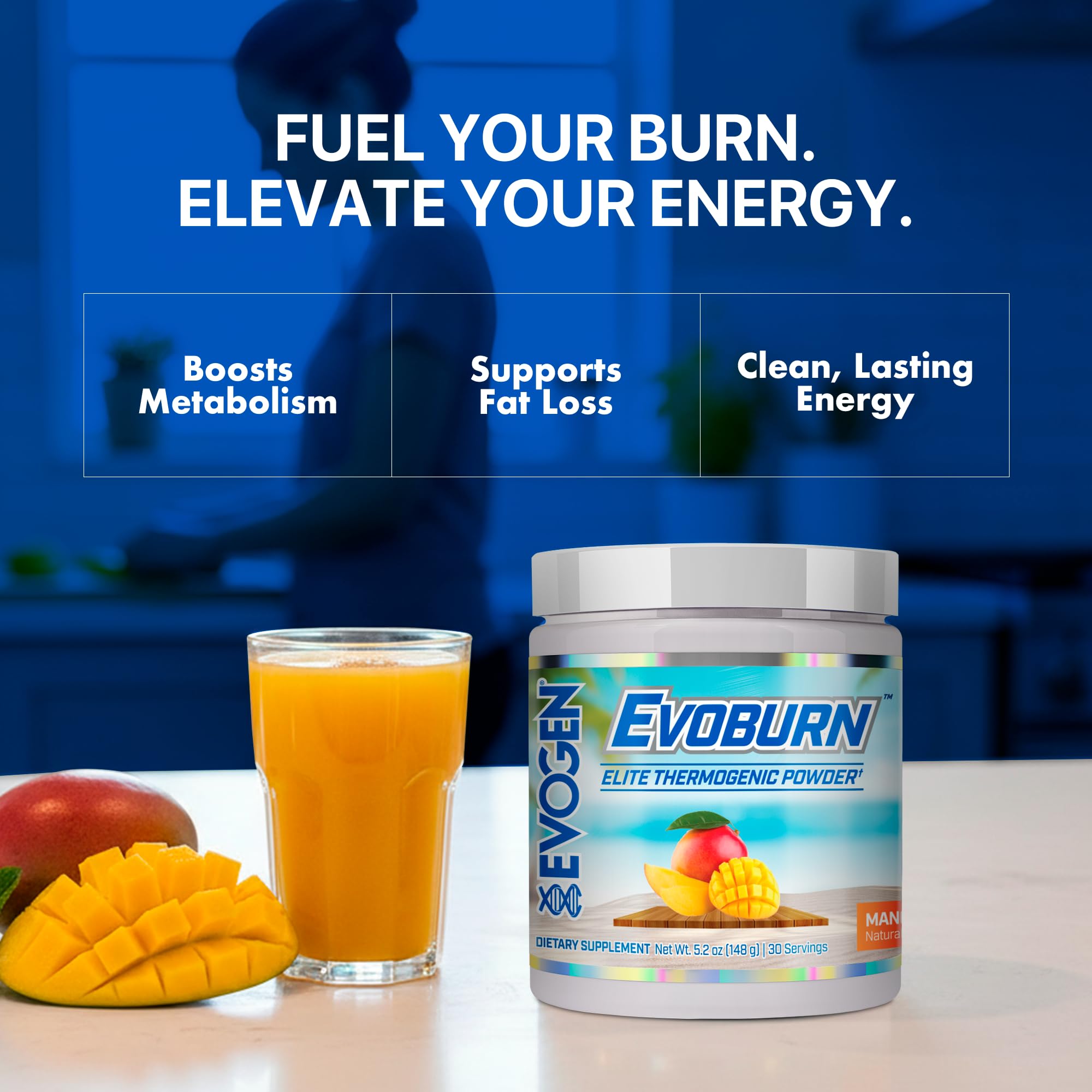Evogen Evoburn ingredients label image communicates science-backed support
