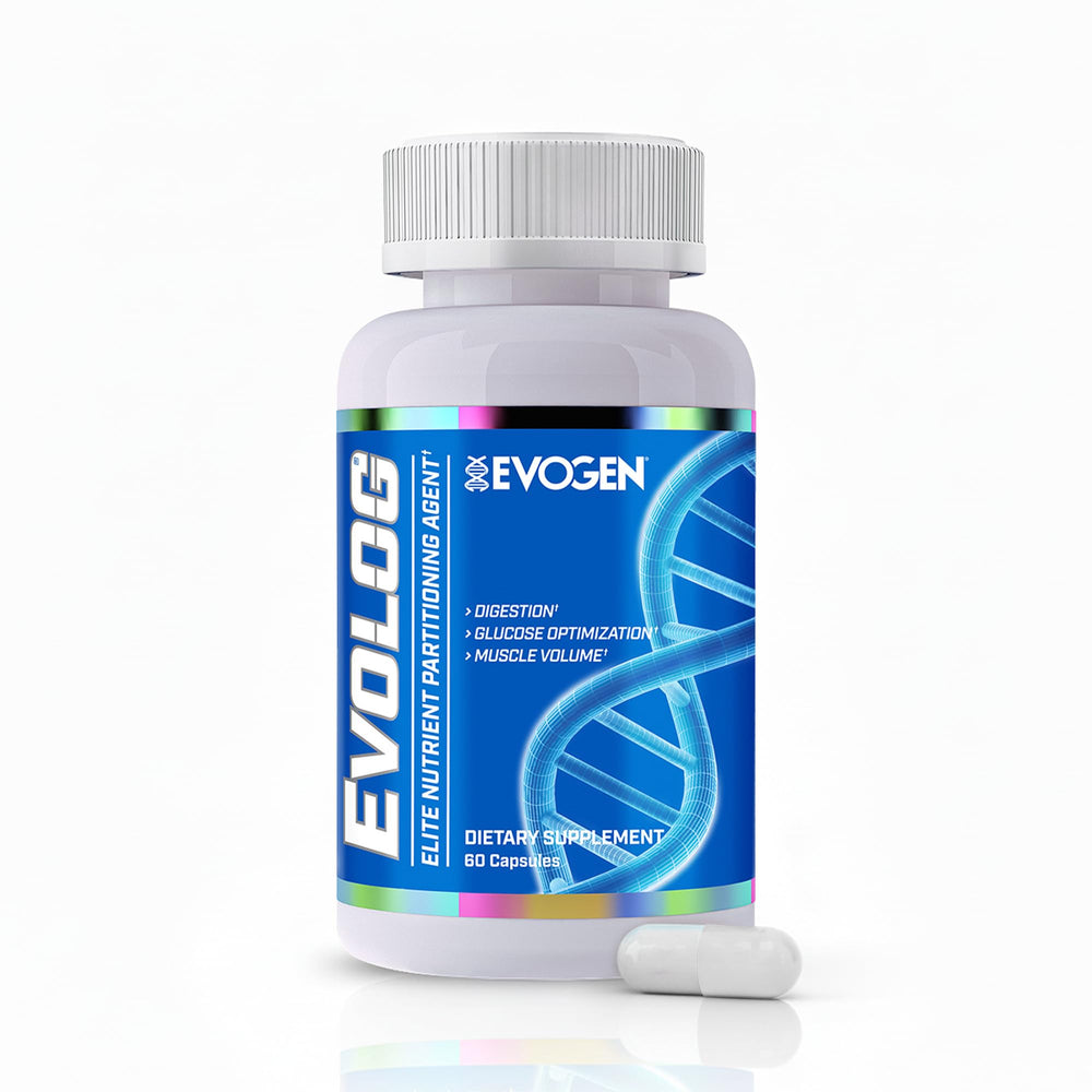 Evogen Evolog bottle pour, convenient daily use for lean mass goals.