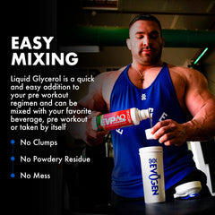 Evogen EVP AQ bottle label highlighting premium pre workout clarity and quality