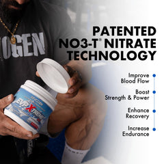 Evogen EVP Extreme NO beta-alanine formula shown for enduring performance.