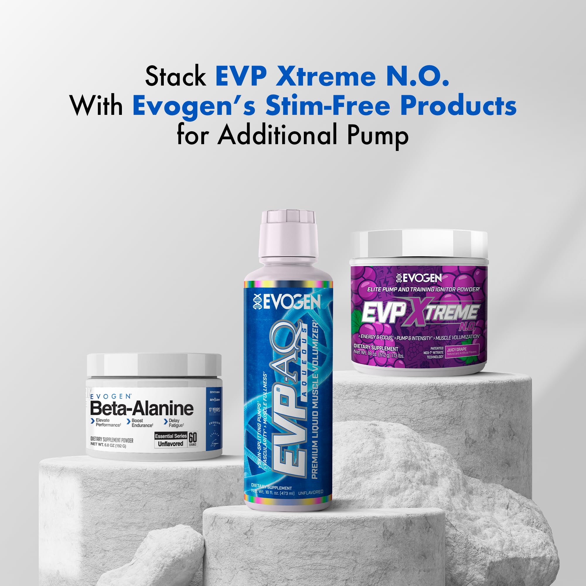 Evogen EVP Xtreme NO NO3-T pump emphasis image.